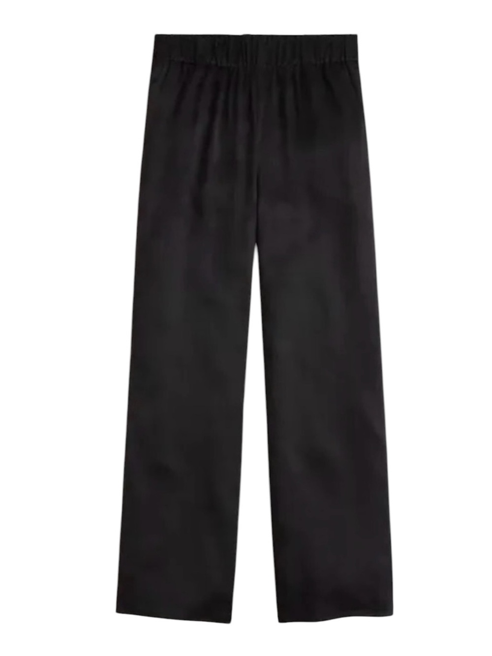 J. Crew Collection Astrid‎ Wide Leg Pant Luster Crepe Black 14 BK267